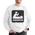 Outdoors Water Sports Canoe Canoeist Raglan Baseball Tee Men Graphic Sweatshirt