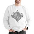 Sak Yant Muay Thai MMA Tattoo Twin Tiger Martial Art Boxing Men Graphic Sweatshirt