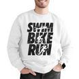 Swimming Cycling Running Triathlon Running Swimming Men Graphic Sweatshirt Swimming Cycling Running Triathlon Running Swimming Men Graphic Sweatshirt
