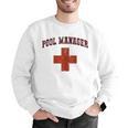 Swimming Pool Manager Beach Vacay Lifeguards Swim Cruise Men Graphic Sweatshirt