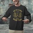 Art Of 8 Limbs MMA Tiger Muay Thai Fighter Muay Thai Men Graphic Sweatshirt