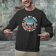 BBQ Dad Offset Smoker Pit Accessory I Rub My Meat Text Men Graphic Sweatshirt