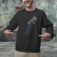Beautiful Colors Swimming Hammerhead Shark Lovers Men Graphic Sweatshirt