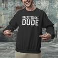 Breaststroke Swimming Dude Distressed Swim Swimmer Pool Men Graphic Sweatshirt