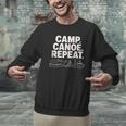 Camp Canoe Repeat Outdoor Adventure Men Graphic Sweatshirt