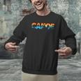 Canoe Canoeing Retro Canoe Men Graphic Sweatshirt