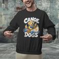 Canoe Dogs Golden Retriever Paddling Graphic Men Graphic Sweatshirt