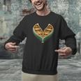 Canoe Heart Cute Minimalist Paddling Adventure Men Graphic Sweatshirt