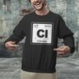 Chlorine Periodic Table Symbol Chemistry Swimming Dive Men Graphic Sweatshirt Chlorine Periodic Table Symbol Chemistry Swimming Dive Men Graphic Sweatshirt