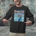 Competitive Swim Team Funny Kitty Cat Swimming Men Graphic Sweatshirt Competitive Swim Team Funny Kitty Cat Swimming Men Graphic Sweatshirt