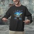 Drum Kit Percussionist Drummer Van Gogh Drums Men Graphic Sweatshirt