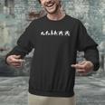 Drummer Evolution Drum Kit Men Graphic Sweatshirt Drummer Evolution Drum Kit Men Graphic Sweatshirt