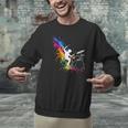 Drummer Silhouette Drum Kit Splatter Art Men Graphic Sweatshirt