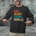 Eat Sleep Swim Repeat Pool Swimmer Water Polo Swimming Men Graphic Sweatshirt Eat Sleep Swim Repeat Pool Swimmer Water Polo Swimming Men Graphic Sweatshirt