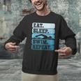 Eat Sleep Swim Vintage Swimming Lover Swimmer Men Women Men Graphic Sweatshirt Eat Sleep Swim Vintage Swimming Lover Swimmer Men Women Men Graphic Sweatshirt