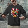 Gingerbread Cookies Christmas Fighting Muay Thai Men Graphic Sweatshirt