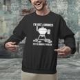 I'm Just A Drinker With A Smoking Problem BBQ Dads Grilling Men Graphic Sweatshirt