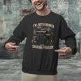 I'm Just A Drinker With A Smoking Problem Grilling BBQ Dads Men Graphic Sweatshirt