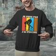 Je Peux Pas J'Ai Piscine Swimming Humour Retro Swimming Pool Men Graphic Sweatshirt Je Peux Pas J'Ai Piscine Swimming Humour Retro Swimming Pool Men Graphic Sweatshirt