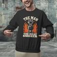 Man Myth Meat Smoker Legend BBQ Dad Men Graphic Sweatshirt
