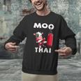 Moo Thai Muay Thai Thai Boxing For Kids Muay Thai Cow Men Graphic Sweatshirt Moo Thai Muay Thai Thai Boxing For Kids Muay Thai Cow Men Graphic Sweatshirt