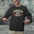 Muay Thai American Nak Fighter Identity Boxing Proud Sport Men Graphic Sweatshirt