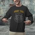 Muay Thai Art Twin Tigers Muay Thai Fighter MMA Martial Arts Men Graphic Sweatshirt