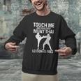 Muay Thai Boxing Kickboxing Your First Lesson Is Free Men Graphic Sweatshirt