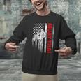 Muay Thai Boxing US American Flag Men Graphic Sweatshirt Muay Thai Boxing US American Flag Men Graphic Sweatshirt