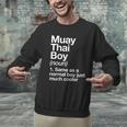 Muay Thai Boy Definition Martial Arts Sports Men Graphic Sweatshirt Muay Thai Boy Definition Martial Arts Sports Men Graphic Sweatshirt