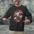 Muay Thai Elbow Strike Silhouette Minimal Clean Sport Men Graphic Sweatshirt Muay Thai Elbow Strike Silhouette Minimal Clean Sport Men Graphic Sweatshirt