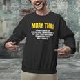 Muay Thai Martial Arts Combat Sports Men Graphic Sweatshirt