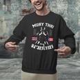 Muay Thai Puerto Rico Flag Martial Arts Thai Boxing Coach Men Graphic Sweatshirt
