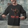 Muay Thai Respect The Art Martial Arts Kickboxing MMA Men Graphic Sweatshirt