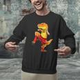 Muay Thai T-Rex Thai Boxing Men Graphic Sweatshirt Muay Thai T-Rex Thai Boxing Men Graphic Sweatshirt