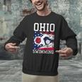 Ohio Flag Swimming Team Swim Swimmer US State Men Graphic Sweatshirt