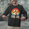 Pool Guy Swimming Attendant Attendants Rescuer Men Graphic Sweatshirt