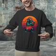 Retro Dog With Gloves Muay Thai Fighter Men Graphic Sweatshirt Retro Dog With Gloves Muay Thai Fighter Men Graphic Sweatshirt