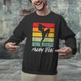 Retro Muay Thai Vintage MMA Martial Arts Thailand Boxing Men Graphic Sweatshirt