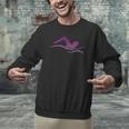 Silhouette Icon Swimmer Stuff Girls Swimming Men Graphic Sweatshirt