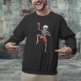 Skeleton Muay Thai Halloween Kickboxing MMA Fighter Costume Men Graphic Sweatshirt Skeleton Muay Thai Halloween Kickboxing MMA Fighter Costume Men Graphic Sweatshirt