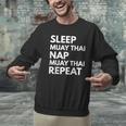 Sleep Nap Muay Thai Repeat Lover Martial Arts Men Graphic Sweatshirt Sleep Nap Muay Thai Repeat Lover Martial Arts Men Graphic Sweatshirt