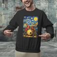 Starry Night Drum Kit Van Gogh Style Art Men Graphic Sweatshirt Starry Night Drum Kit Van Gogh Style Art Men Graphic Sweatshirt