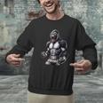 Strong Muay Thai Gorilla Thai Boxing And Fighting Men Graphic Sweatshirt