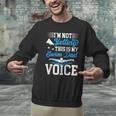 Swim Dad Voice Swimming Dad Of A Swimmer Father Men Graphic Sweatshirt