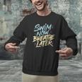 Swimmer Saying Swim Team Swimming Men Graphic Sweatshirt Swimmer Saying Swim Team Swimming Men Graphic Sweatshirt