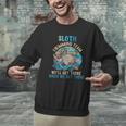 Swimmer Swim Sloth Swimming Team Retro Men Graphic Sweatshirt Swimmer Swim Sloth Swimming Team Retro Men Graphic Sweatshirt