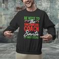 Swimming Coach Christmas Xmas Swimming Santa Men Graphic Sweatshirt