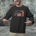 Swimming Swim Team Distressed American Flag USA Swimmer Men Graphic Sweatshirt Swimming Swim Team Distressed American Flag USA Swimmer Men Graphic Sweatshirt