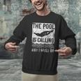 Swimming Swimmer Swim The Pool Is Calling Vintage Men Graphic Sweatshirt Swimming Swimmer Swim The Pool Is Calling Vintage Men Graphic Sweatshirt